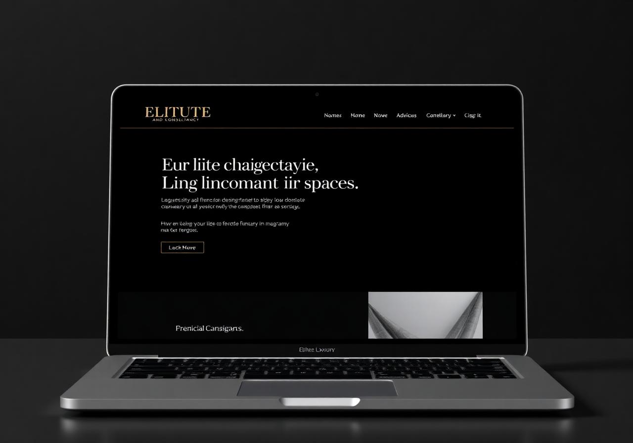 The Advisory Firm — premium website concept for Consultants / Financial Services / B2B