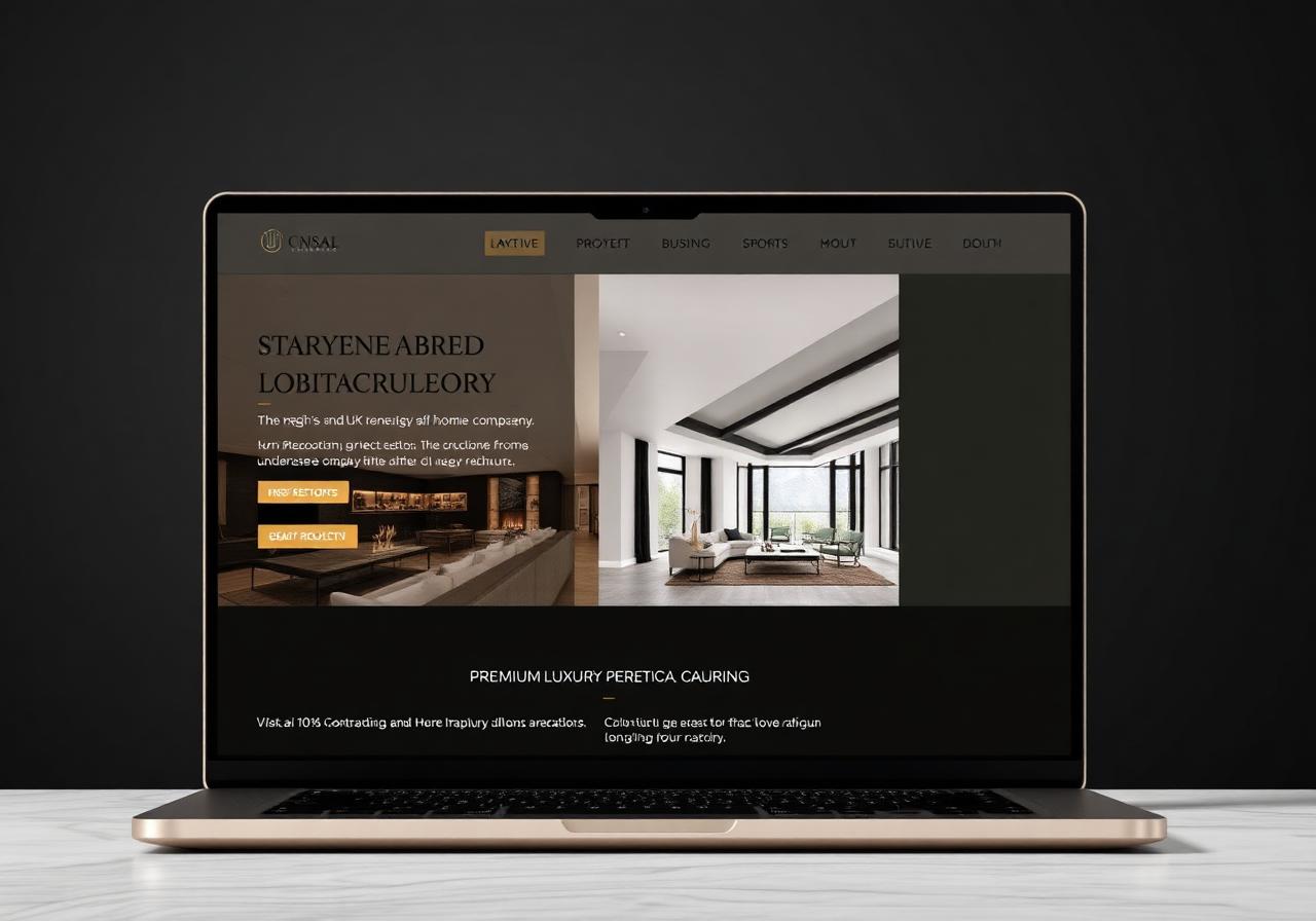 The Prestige Builder — premium website concept for Construction / Home Renovation / Trades