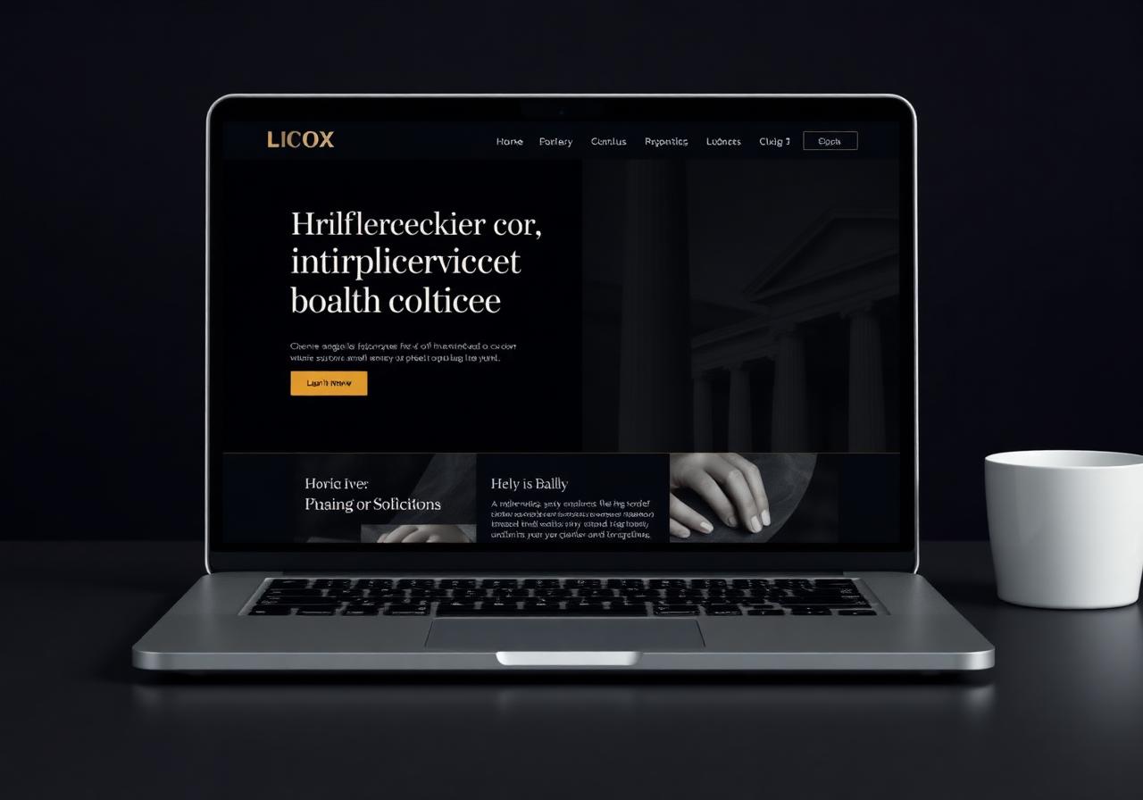 The Legal Authority — premium website concept for Law Firms / Solicitors / Professional Services